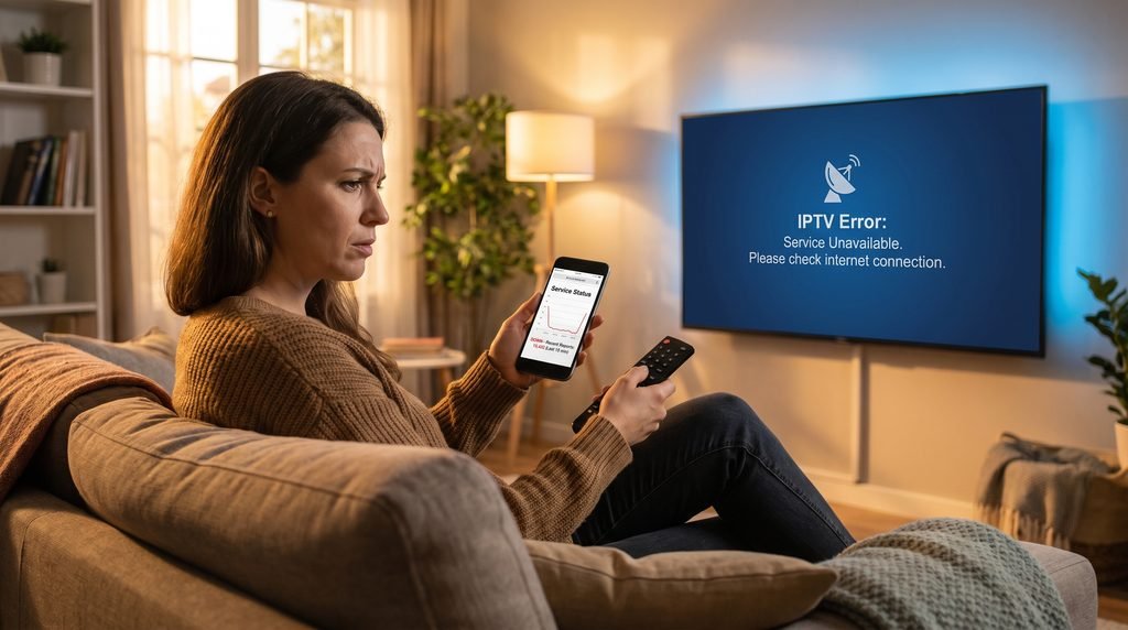 Checking whether an Xtreme HD IPTV shutdown is actually a partial stream failure