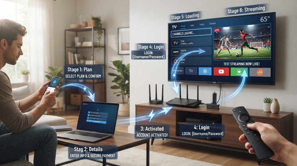 Instant Activation IPTV Subscription