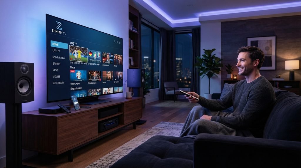 Viewer after successful Apollo Group TV installation