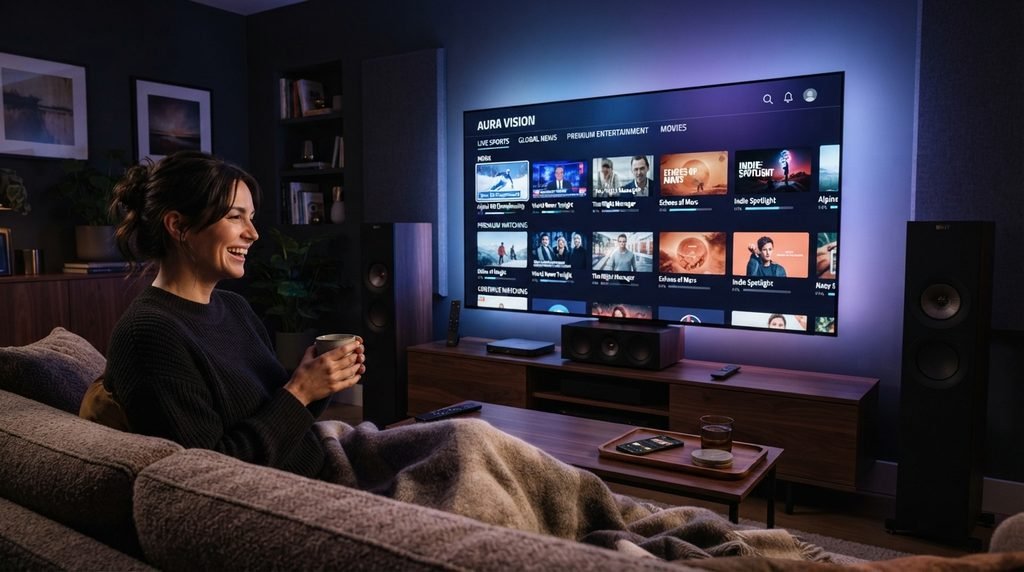 Completed Apollo Group TV install on a television setup